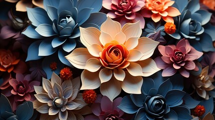 Floral Mosaic Design Mosaic Blooms Petal Puzzle ,Desktop Wallpaper Backgrounds, Background Hd For Designer