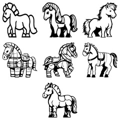 Set of Horses 7