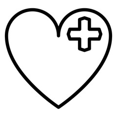 Obraz premium Healthcare icon, line icon style