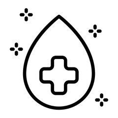 Antiseptic icon, line icon style