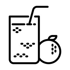 Juice icon, line icon style