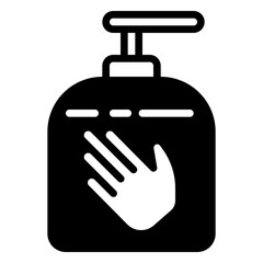 Handwash icon, glyph icon style
