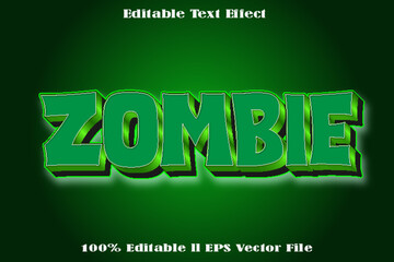 Zombie Editable Text Effect