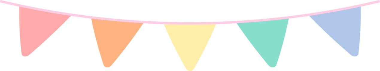 banner triangle rainbow