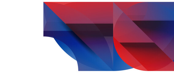 Geometric fusion - abstract harmony of triangles and circles in minimalist background design. Shapes and lines design for wallpaper, banner, background, landing page, wall art, invitation, prints