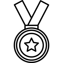 Medal Line Icon