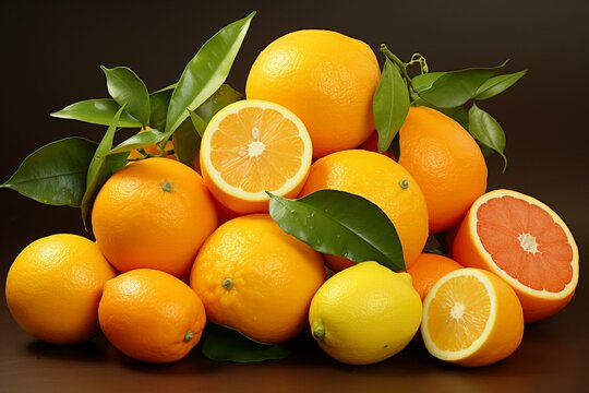 tangy citrus fruit. Generative AI
