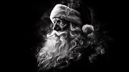 モノクロのサンタクロース