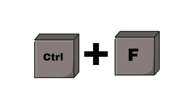 animated video forms the CTRL key and the F key