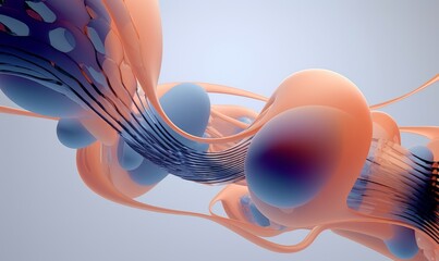 Abstract 3D Render, Generative AI