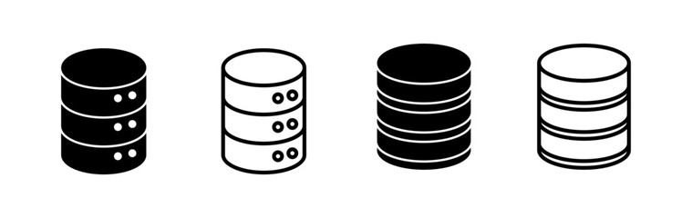 Database icon vector. server icon. storage