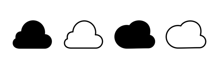 Cloud icon vector. cloud data. cloud services
