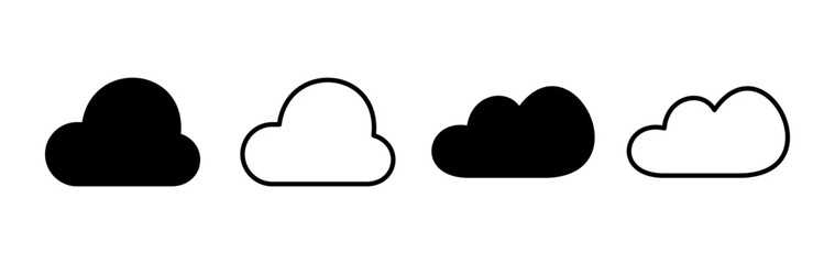 Cloud icon vector. cloud data. cloud services
