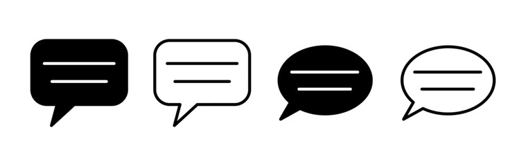 Chat icon vector. Chat Icon in trendy flat style isolated. Speech bubble symbol