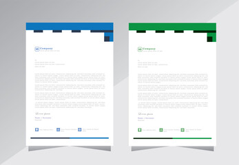 Business style letter head templates for your project design, company letterhead template, Vector illustration.