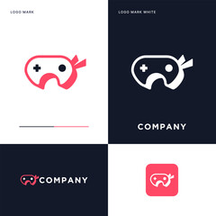 Gaming logo Vector Icon Illustration Design