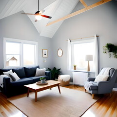 Naklejka na ściany i meble Interior of a Living room