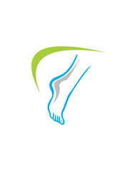 foot logo , wellness logo vector , human logo vector