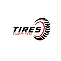 Tire logo, tire store logo design vector illustration. tire simple icons