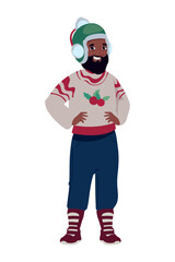 christmas man with sweater