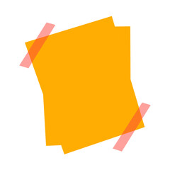 Note paper with adhesive tape