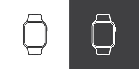 Smartwatch icon line. Thin line smartwatch outline icon vector illustration. Outline, thin line smartwatch icon for website design and mobile, app development.