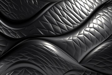 Metallic texture. 3D style. Illustration. Generative AI