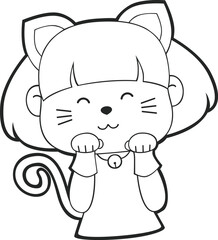 Cute cartoon children kids wearing halloween costume holiday celebration