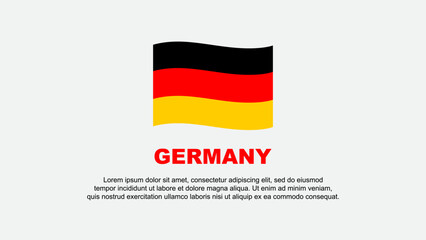 Germany Flag Abstract Background Design Template. Germany Independence Day Banner Social Media Vector Illustration. Germany Background