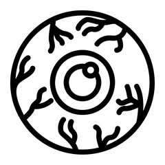 eye ball outline icon