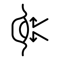 blind outline icon