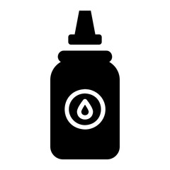 eye drop glyph icon