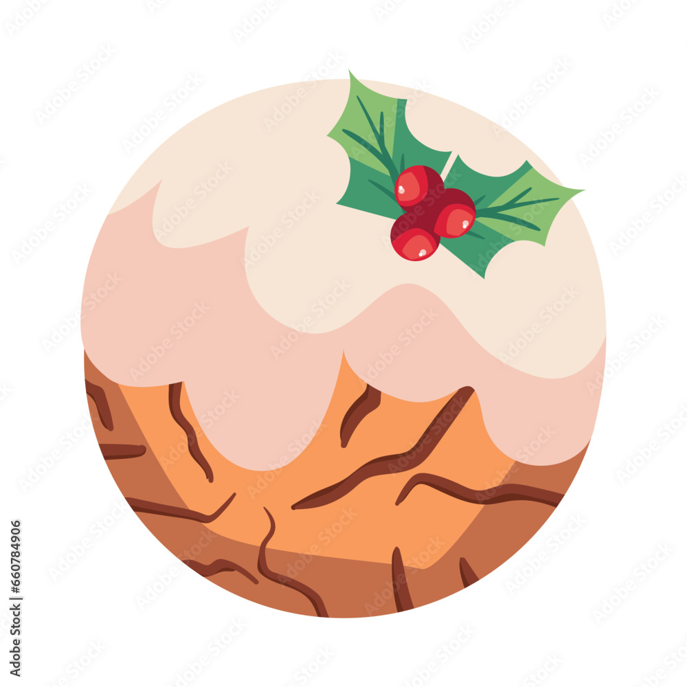 Wall mural christmas dessert cookie