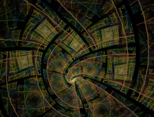 Imaginatory fractal abstract background Image