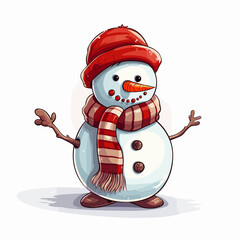 Cute Funny Snowman