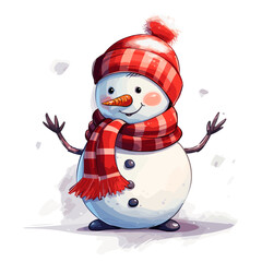 Cute Funny Snowman