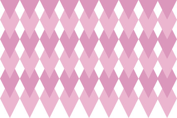 Pink and White Rhombus Pattern Fabric Pattern nested table format.