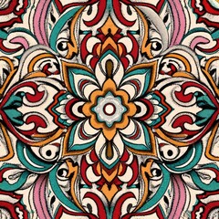 seamless orient pattern tile with Generative AI.