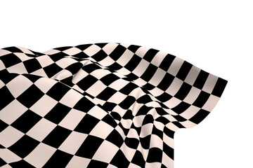 Obraz premium Digital png illustration of finishing flag on transparent background