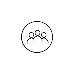 Group Line Style Icon Design