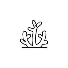 Seaweed Line Style Icon Design