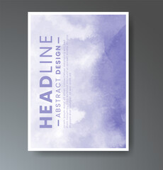 Cover template with watercolor background. Design for your cover, date, postcard, banner, logo.