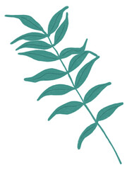Green leaves nature decoration