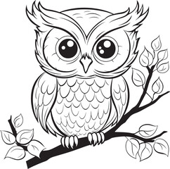 owl sitting on branch