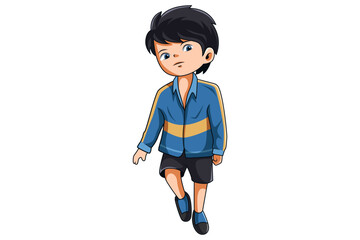 Cool Boy Character Design Illustration