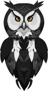 Owl vector business icon logo clipart cartoon character illustration. Owl's Insightful Approach to Prosperity