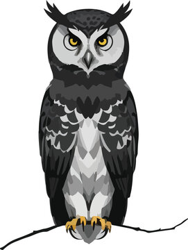 Owl vector business icon logo clipart cartoon character illustration. Business Owl in Cartoon Art