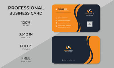 Visiting card for business and personal use