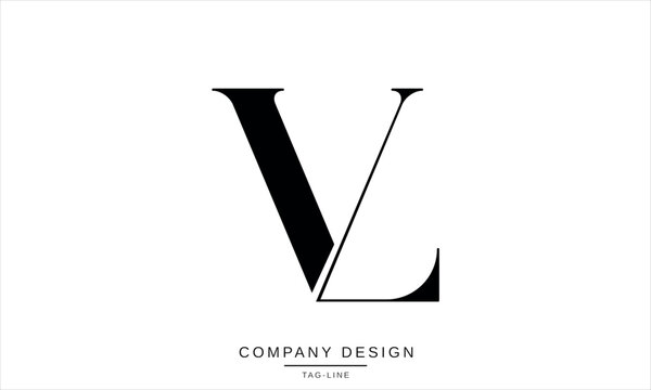 VL, LV, Abstract Letters Logo Monogram