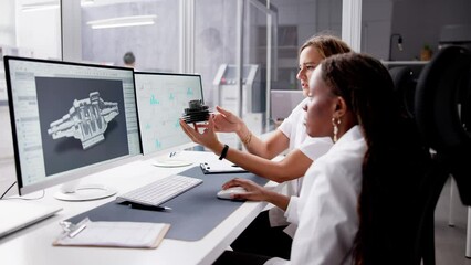 Factory Engineers Doing Industrial Research